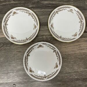 Royal Doulton WD Bread Butter Plate Set of 3 Fine Bone China Gold Rim 4.75"
